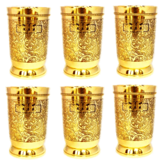 Mughal Design Etching Finish  Glass